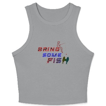 Discover bring some fish Crop Tank Top