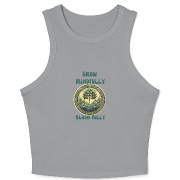 Discover Mindful Pastel Tree Therapy Crop Tank Top