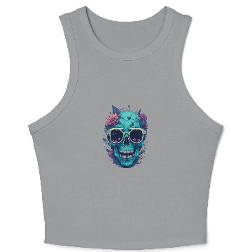 Discover Floral Skull | C17 Crop Tank Top