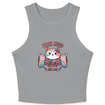 Discover Free hugs from Japanese cat Crop Tank Top
