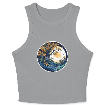 Discover The Majestic Beautiful Spring Tree Crop Tank Top