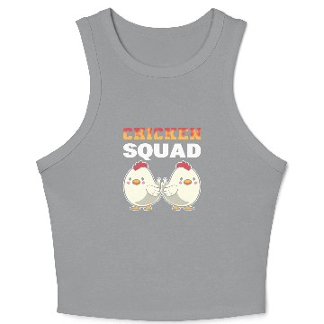 Discover Chicken Squad Poultry Worker Crop Tank Top