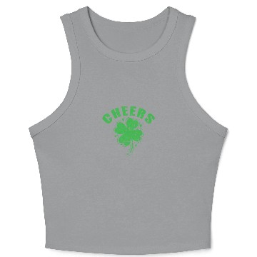 Discover Cheers St. Patricks Day Crop Tank Top