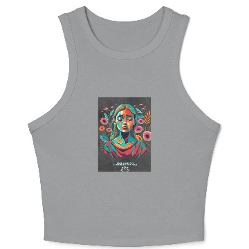 Discover Embrace Serenity: Freedom from Suffering Crop Tank Top