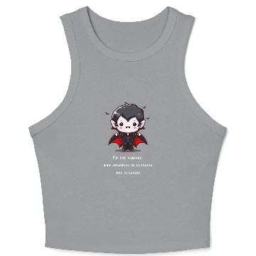 Discover Cute Little Halloween Vampire Crop Tank Top