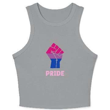 Discover Bisexual Pride Fist Design for Equality Crop Tank Top