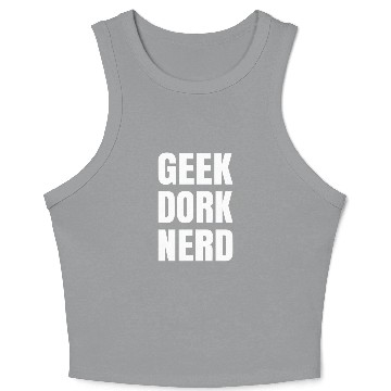 Discover Geek Dork Nerd Crop Tank Top