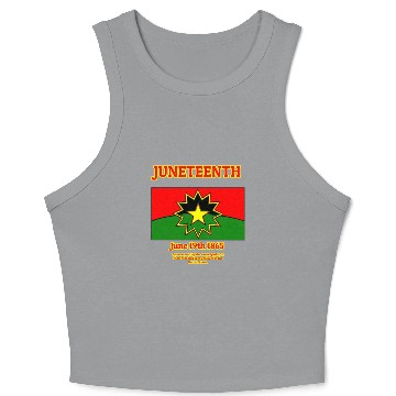 Discover Juneteenth Red Black and Green Crop Tank Top