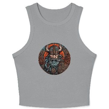 Discover Viking / Odin / Thor / Celtic / Helmet / Nordic Crop Tank Top