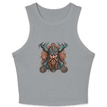 Discover Viking / Odin / Thor / Celtic / Helmet / Nordic Crop Tank Top