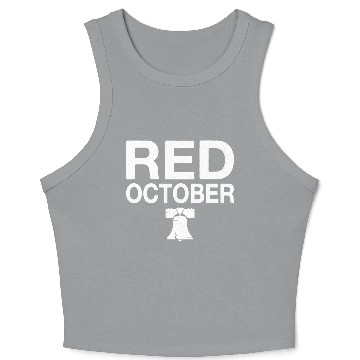 Discover Philly Red October Philadelphia Crop Tank Top
