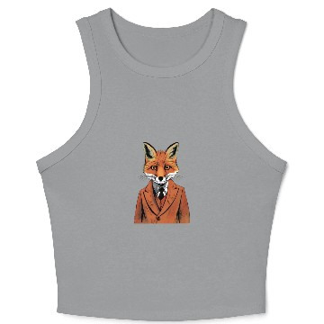 Discover Fantastic Mr Fox Ash Crop Tank Top