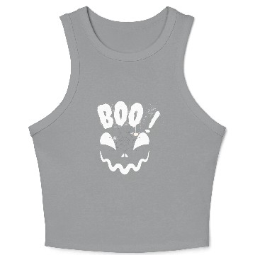 Discover Boo Halloween day Crop Tank Top