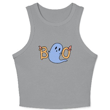Discover Halloween Cute Ghost Crop Tank Top
