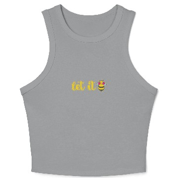 Discover Let it Bee Animals Nature Crop Tank Top