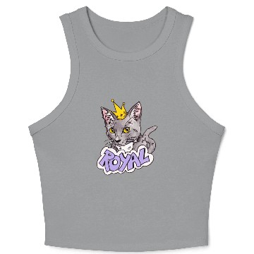 Discover Royal Crop Tank Top