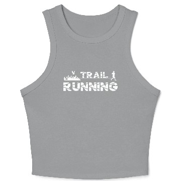 Discover Trail Running Eagle Mountains Forest Shoes Profile Crop Tank Top