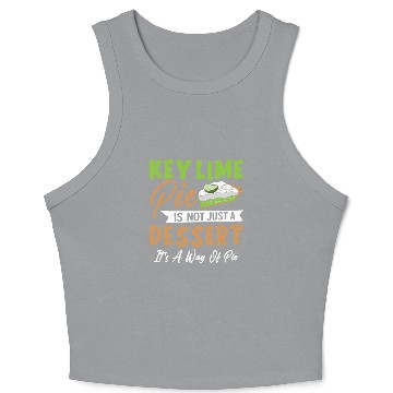 Discover Key Lime Pie Lover Dessert Crop Tank Top