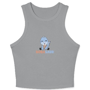 Discover Bobasaur Boba Dinosaur Dino Bubble Tea Crop Tank Top