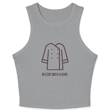 Discover In love with a chef Crop Tank Top
