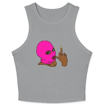 Discover HustleSkillz com Gansta Goddess 12 Pink Crop Tank Top