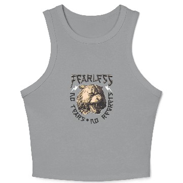 Discover Fearless Tears No Regrfts Crop Tank Top