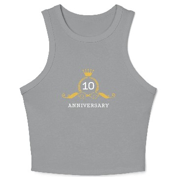 Discover Wedding Anniversary 10 Years / Ten Crop Tank Top