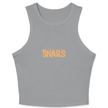 Discover I love my Snails Shell Animal Crop Tank Top