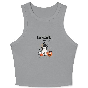 Discover Boo-tiful Night: A Halloween Tale Crop Tank Top