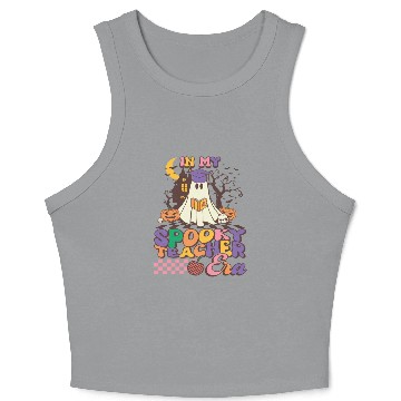 Discover In My Spooky Teacher ERA Crop Tank Top