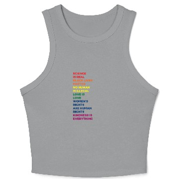 Discover Science Is Real Crop Tank Top