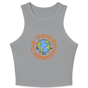 Discover world environment day Crop Tank Top