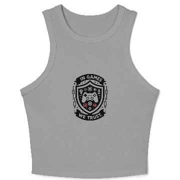 Discover In Games We Trust Crop Tank Top
