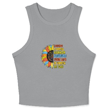 Discover I Became a postal worker Crop Tank Top