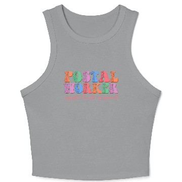 Discover Postal worker assist trust support Crop Tank Top