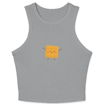 Discover funny Waffle Pastry Baker Dough Crop Tank Top