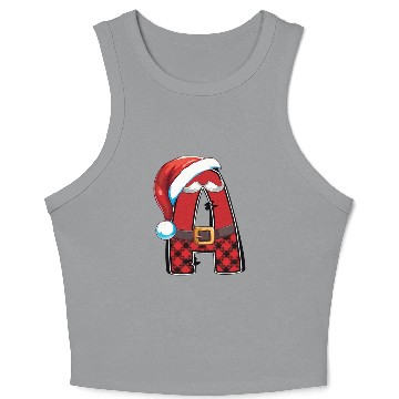Discover A Christmas Alphabet Letters Sublimation Crop Tank Top