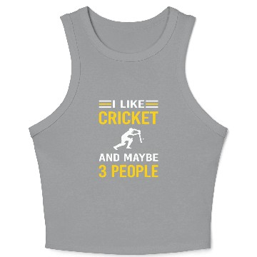 Discover 3 People Cricket Crop Tank Top