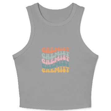 Discover Chemist Laboratory Scientist Chemical Analyst Crop Tank Top