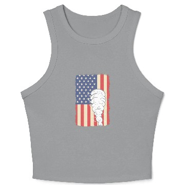 Discover Storm Chasing USA Videographer Gift Crop Tank Top
