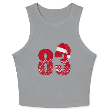 Discover Number 83 - Happy Christmas Eighty Three Crop Tank Top