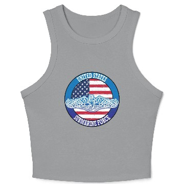 Discover United States Submarine Force Crop Tank Top