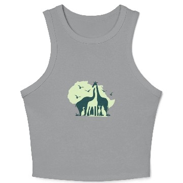 Discover African Wildlife Crop Tank Top