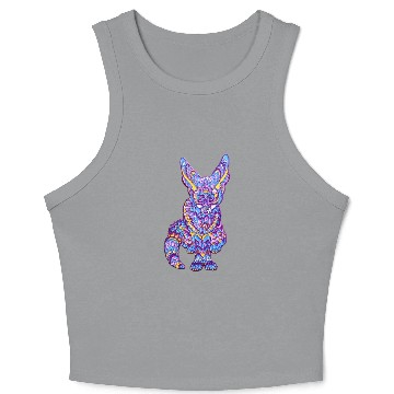 Discover ilustration fox Crop Tank Top