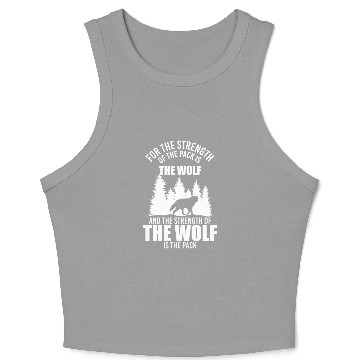 Discover Werewolf Animal Nature Predator Crop Tank Top