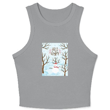Discover Hello Winter Wonderland Crop Tank Top