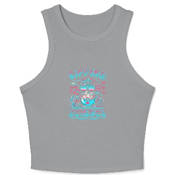 Discover Sipping Science Chemistry Coffee Crop Tank Top