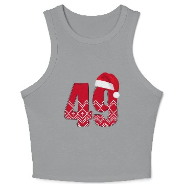 Discover 49 Birthday Years - Congratulations Forty Nine Crop Tank Top