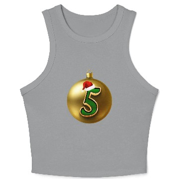 Discover 5th Christmas Anniversary - Five Years Old Crop Tank Top