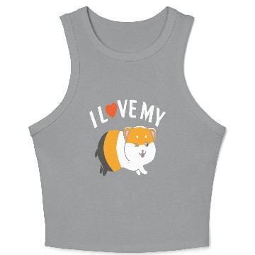 Discover I love my Hamster Crop Tank Top